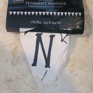 Disney Tim Burton's The Nightmare Before Christmas Canvas Pennant Banner - NEW